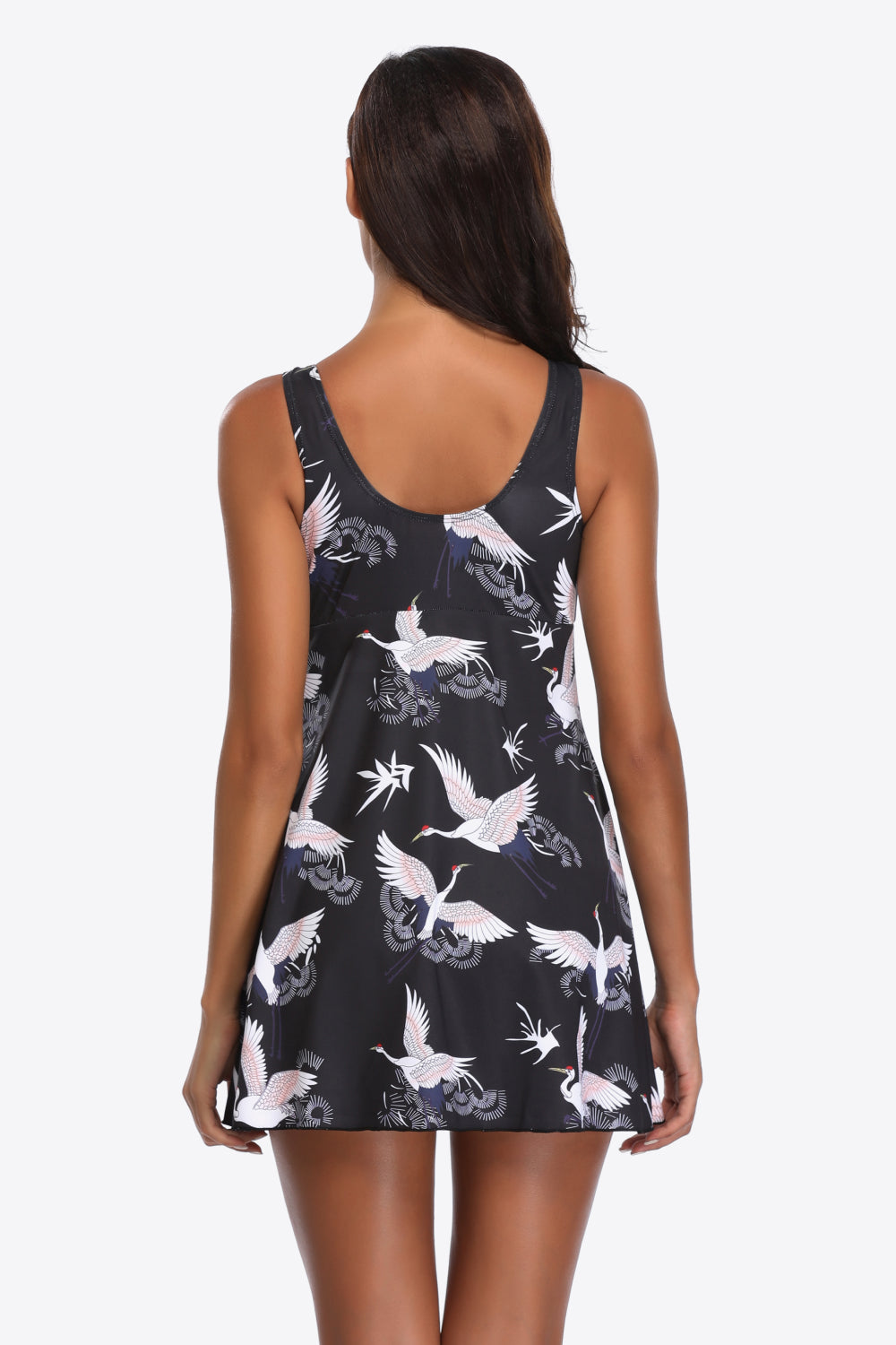 Full Size Animal Print Swim Dress