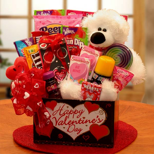 You're Beary Huggable Kids Valentine Gift Box - valentines day candy - valentines day gifts - valentines day gifts for kids
