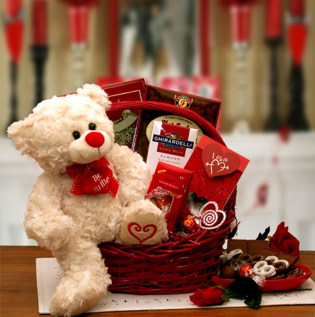 Say You'll Be Mine Valentine Gift Basket - valentines day candy - valentines day gifts  - valentines day gifts for him - valentines day gifts for her
