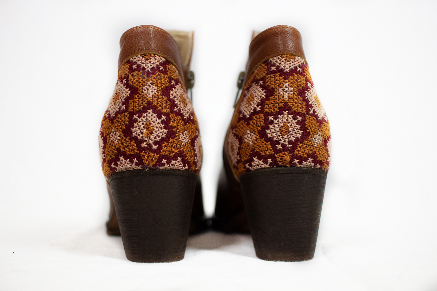 Flowers Ankle Boot - Brown